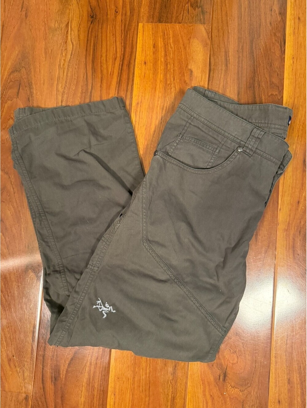 Arc'teryx Cronin Pants Mens 32x30 Brown Grey Canvas Nylon Hiking Work Trail Camp